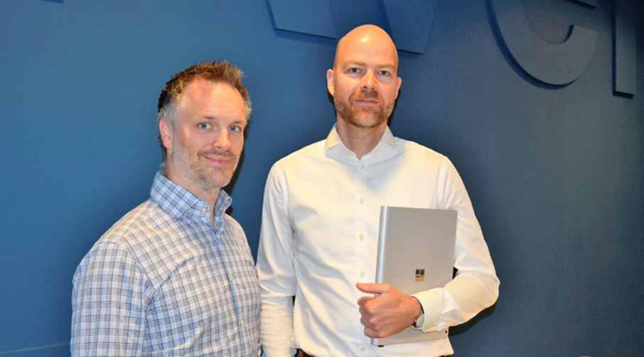Erik Herje, leder for kvalitet og rådgivning og Øyvind Tørlen, teamleder Cloud i Avento.